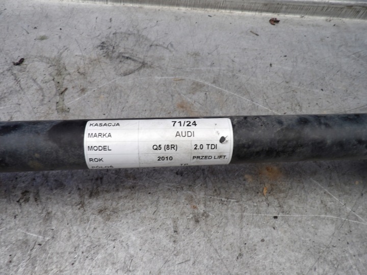 AUDI Q5 8R 170KM 2.0TDI 2010r semi-axis rear part right 8R0 501 203 C