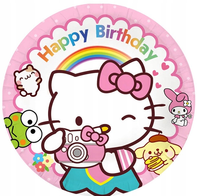 HELLO KITTY кружки тарілочки серветки кіт SANRIO день народження декорація 40 ел. — фото 4