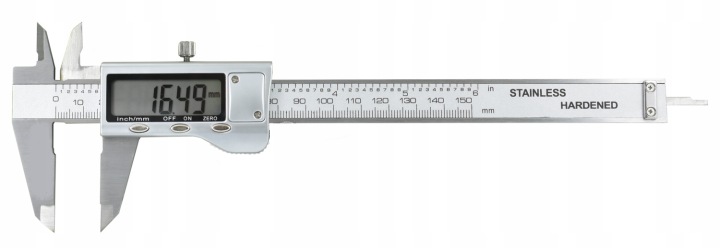 Elektronická posuvná odměrka s displejem 150 mm, nerezová