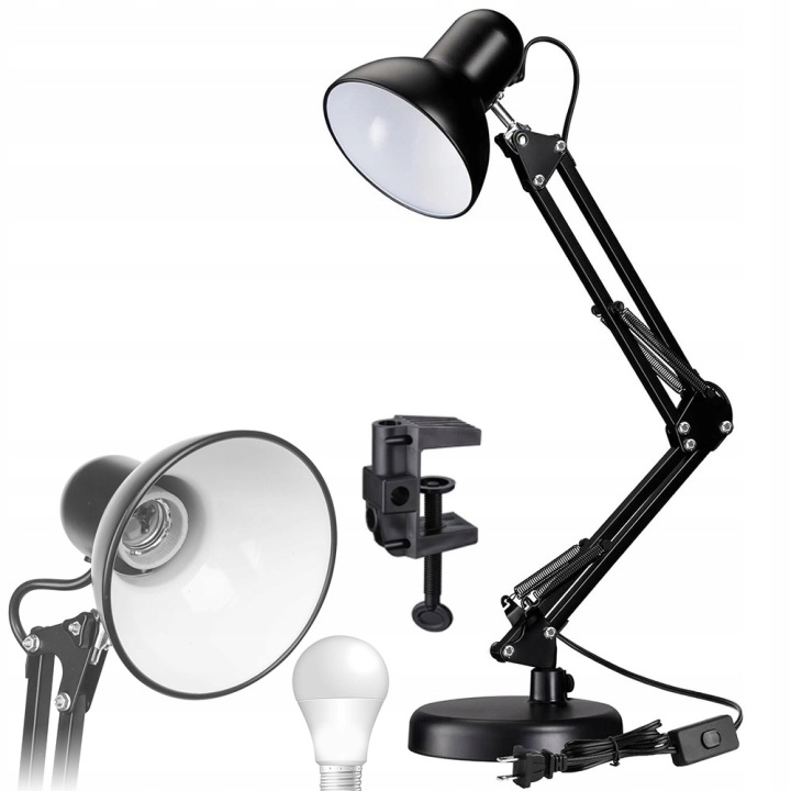 Stolní lampa Kreslící lampa Noční čtení E27 Nastavitelná