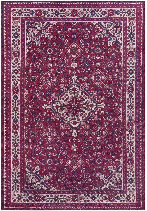 Bordó koberec orientální do obývacího pokoje, plochý koberec Vintage 120x170 cm