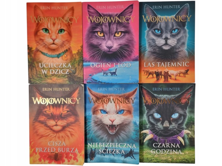 Zdjęcie egzemplarza: Wojownicy Tomy 1-6 / Komplet / Erin Hunter zestaw książek