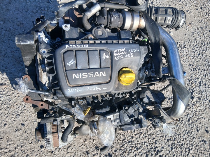 NISSAN QASHQAI J10 1.6 DCI 2012 engine complete KPL R9M405 R9MB405 209 TYS
