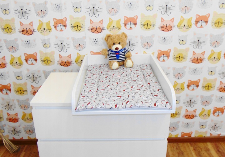 Пеленальник накладка на комод Malm IKEA заокруглений 70x50 — фото 5