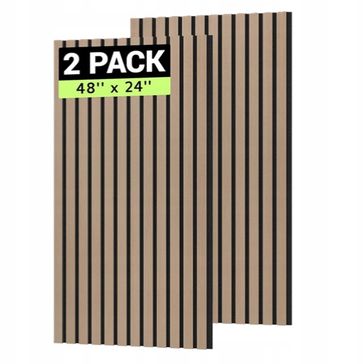Akustické stěnové panely z dřevěných lišt, dekor Tonor 120x60x2,1 cm