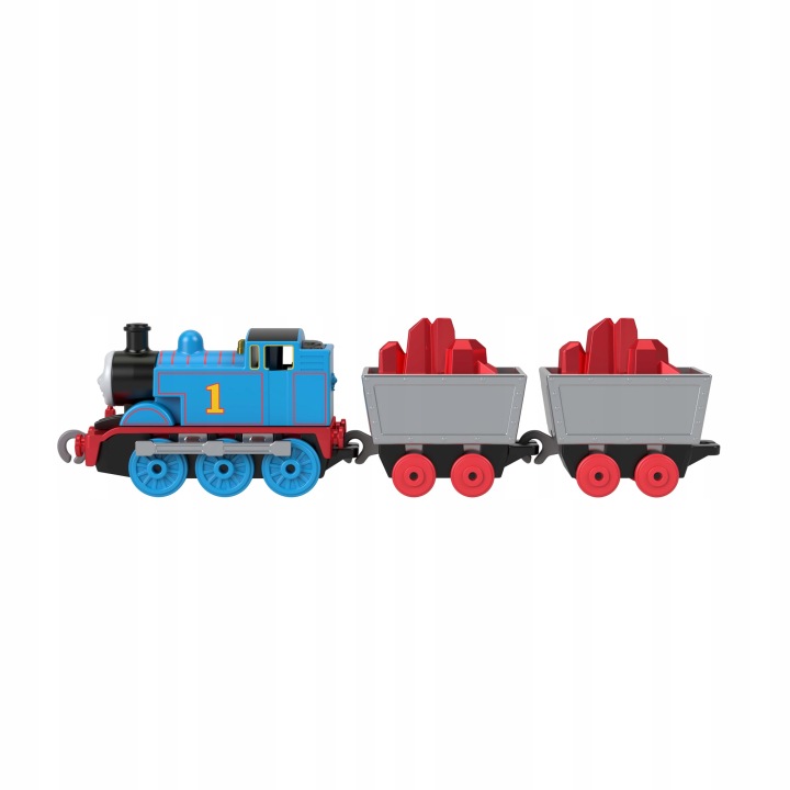 FISHER PRICE TOMEK I PRZYJACIELE локомотив томас з двома вагончиками JFV72 — фото 3