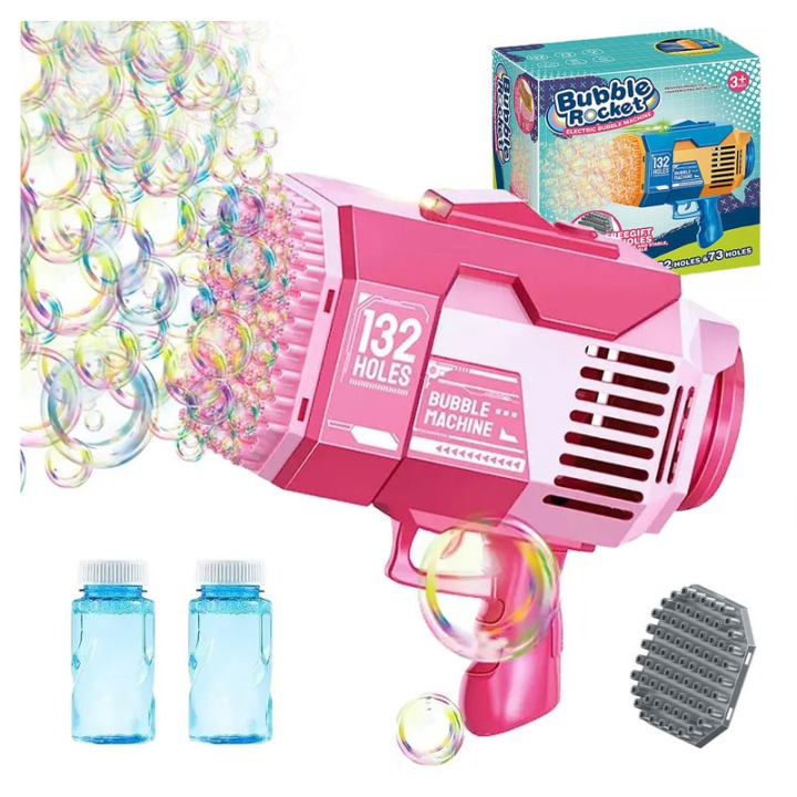 SOAP BUBBLE GUN BAZOOKA BUBBLE LAUNCHER MACHINE OVERLAY 2IN1