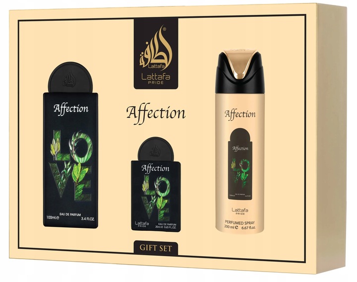 lattafa affection woda perfumowana 100 ml   zestaw  