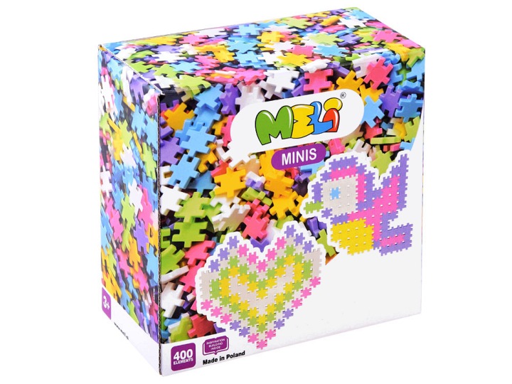 Meli Конструктор Minis Pastel 400 елементів, набір 3+ для дітей — фото 13