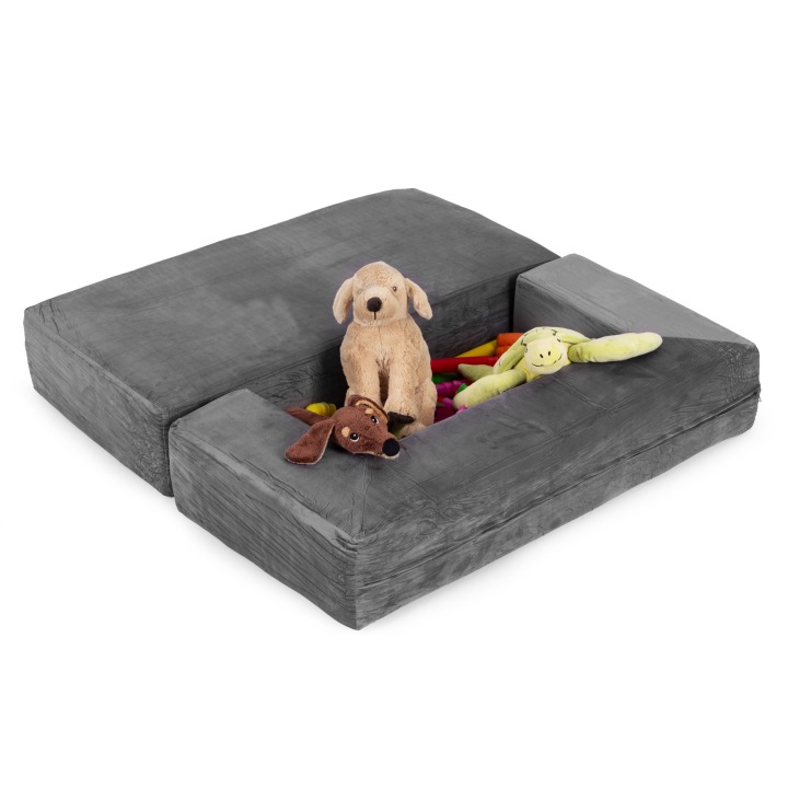 Диванчик модульний складаний для дітей DIY 4 м'які подушки - сіра ECOTOYS — фото 6