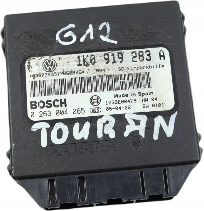 VW GOLF V TOURAN and module control unit of the parking CZUJNIKOW PDC 1K0919283A