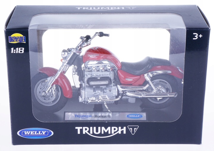 TRIUMPH ROCKET III модель метал/пластик WELLY 1:18 чопер — фото 2