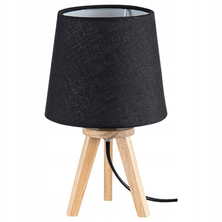 Černá stolní lampa Lychee s měkkým světlem do kanceláře Rabalux