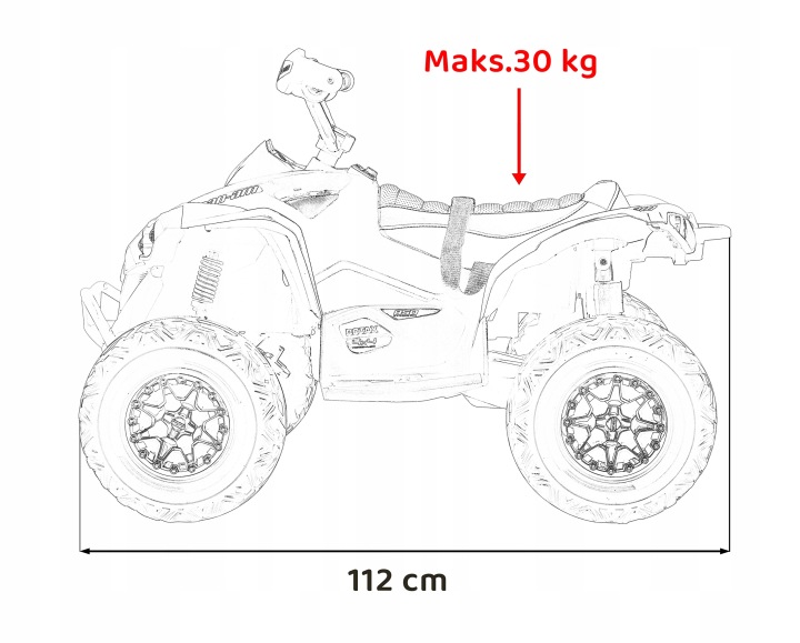 Великий Міцний Квадроцикл для дітей CAN-AM Maverick 24 Volt 4x200 Вт Хакі — фото 12