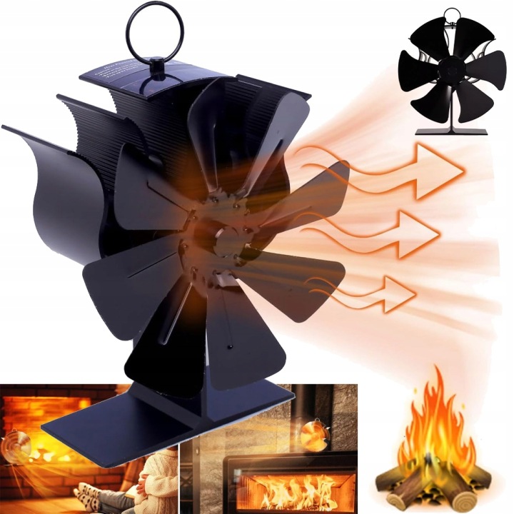 Termoelektrický Krbový Ventilátor Napájený Teplem, Krbový Ventilátor