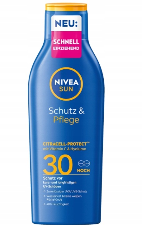 NIVEA SUN Молочко для засмаги Захист і догляд SPF 30, 200 мл