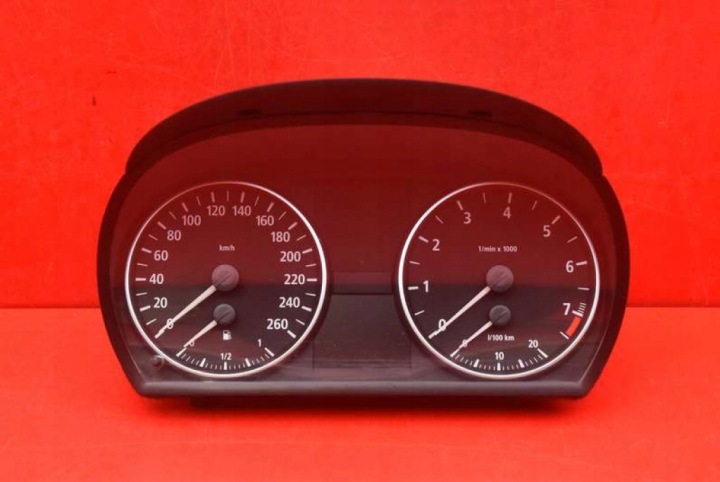 Instruments tachymètre compte tours Horloge montre tableau bord EU 9110201-03 BMW E90 E91 2.5xi 218 KM 04-10