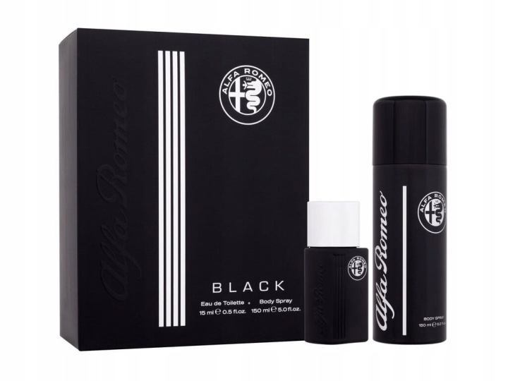 alfa romeo alfa romeo black woda toaletowa 15 ml   zestaw  