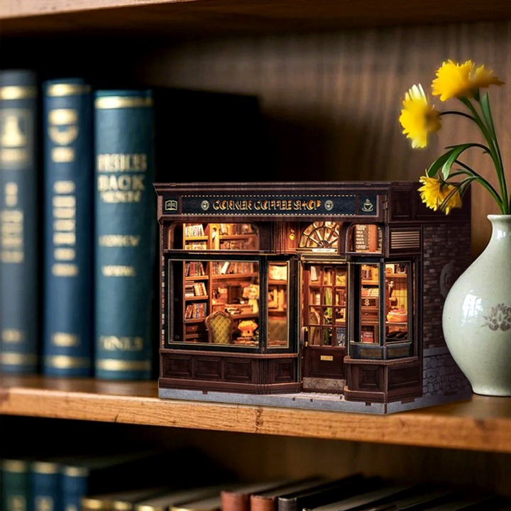 Набір для творчості Будиночок Пазли 3D Book Nook Аромат кави — фото 5