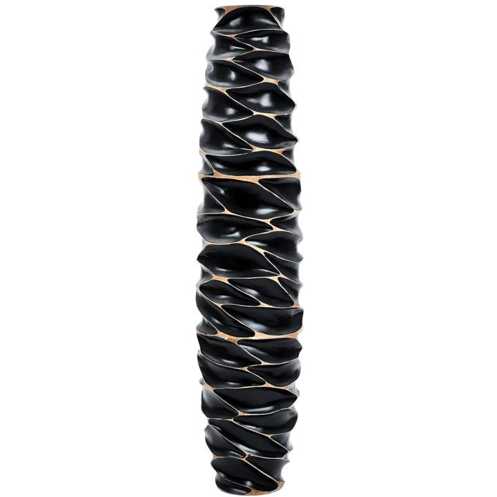 Podlahová váza Tráva Pampová Dřevěná Moderní Japandi Loft 110 cm