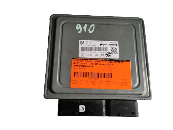 VW POLO 1.2B TSI 5WP44852 03F906070JS számítógép ECU