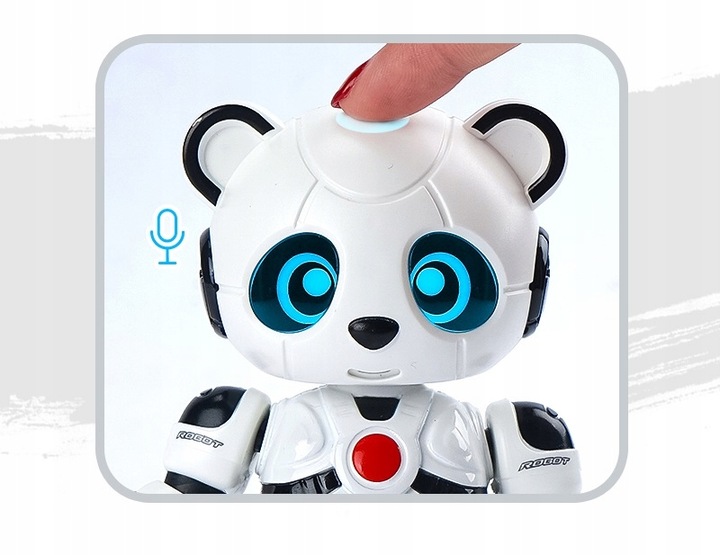 INTERACTIVE PANDA ROBOT SAYS REPEATS GAME GLOWS TOY FOR KIDS Brand click4TOYS