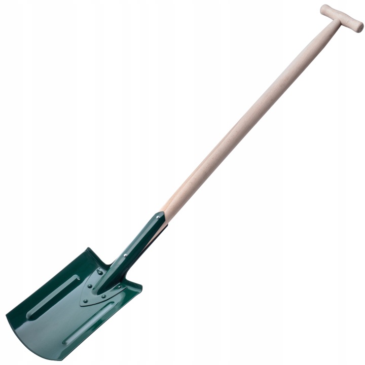 Lopata Rýč Na Kopání Jednoduchá Kovová Ergonomická Rukojeť 116 cm Pevná