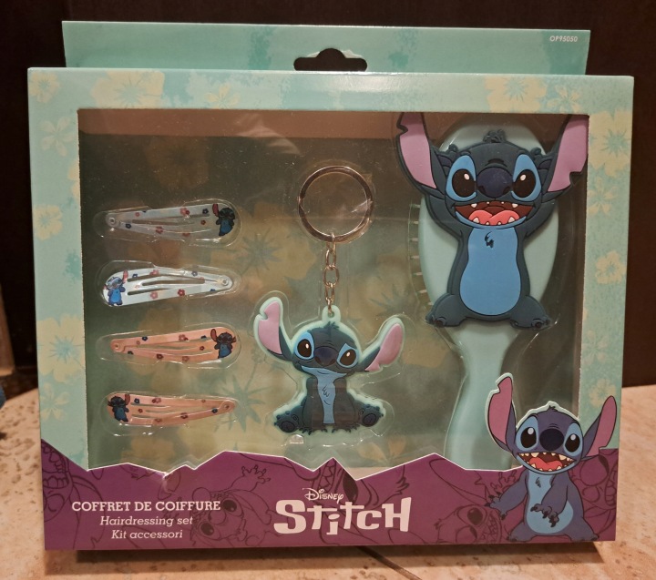STITCH Набір Аксесуарів Щітка для Волосся STITCH Брелок Заколки Stitch