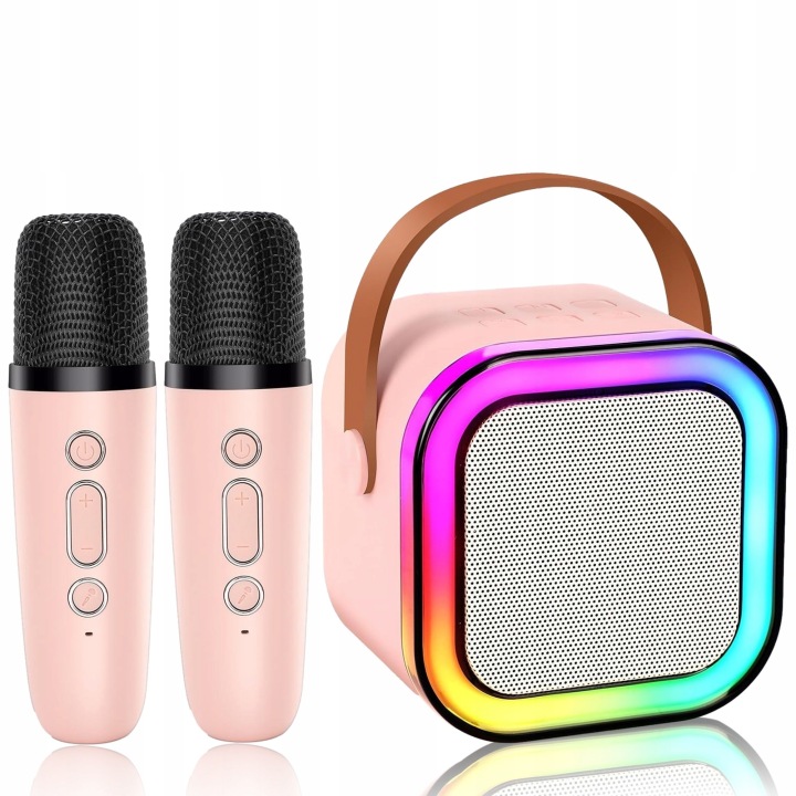 Mini Zestaw Do Karaoke 2 шт. Mikrofony + Колонка Бездротова Для Дітей — фото 4