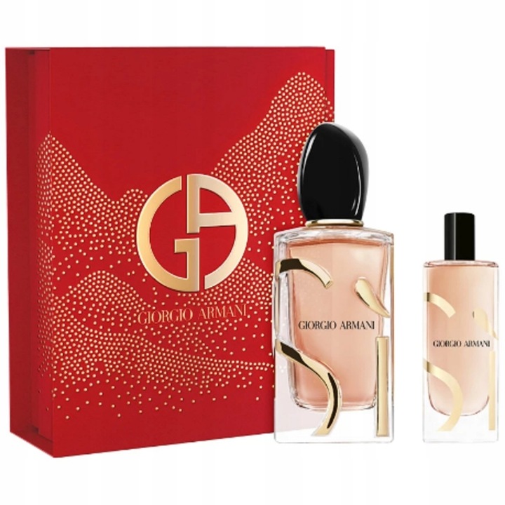 giorgio armani si intense woda perfumowana 15 ml   zestaw  