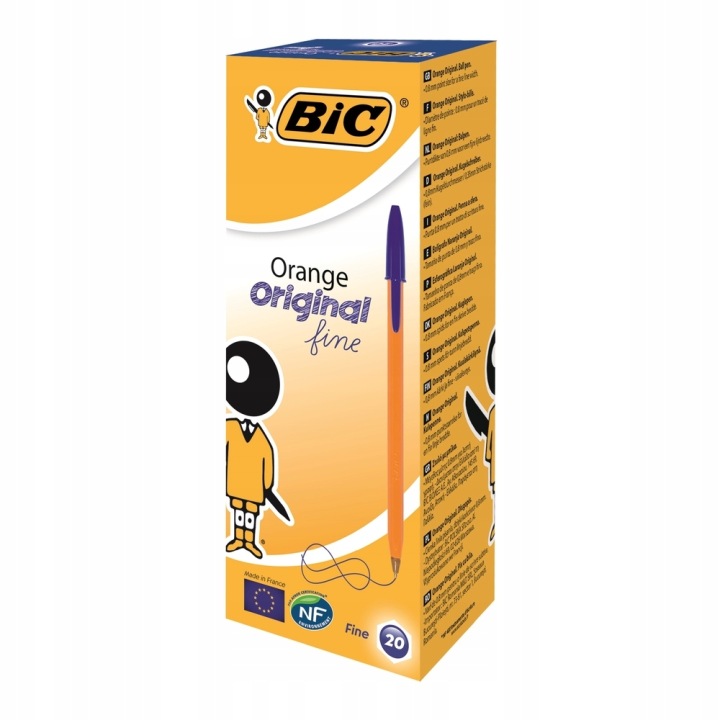 Ручка BIC Помаранчевий Чорний швидковисихаючий 0,7 мм — фото 4