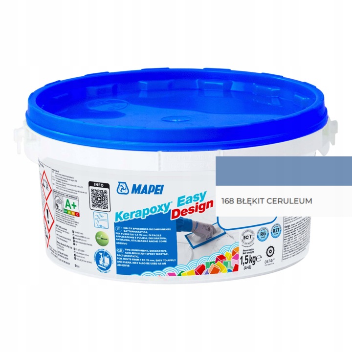 Mapei Epoxidová Spárovací Hmota Kerapoxy Easy Design 1,5 kg 168 Světle Modrá Ceruleum