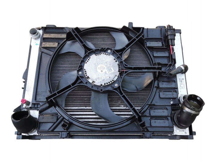KOMPLET der Kühler Kühler Lüfter BMW 5 E60 E61 LIFT LCI 3.0D 2007-2010
