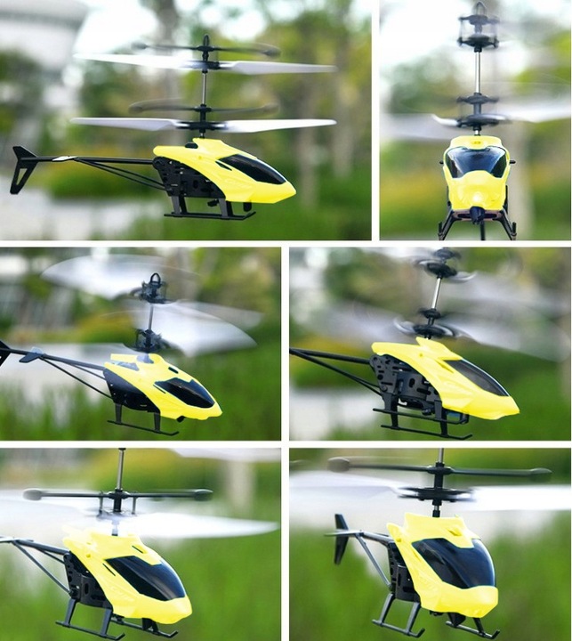 INTERACTIVE REMOTE CONTROLLED HELICOPTER RC + REMOTE CONTROL Series Induction Aircraft
