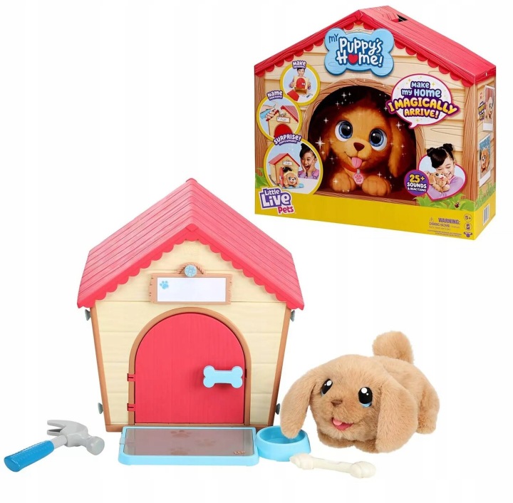 Little Live Pets Песик з будиночком цуценятко собака інтерактивне цуценя — фото 8
