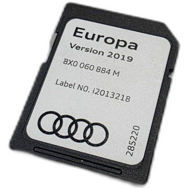 KARTA PAMIECI MAPA EUROPA 2019 AUDI A1 A3 A4 A5 A6 A7 A8 8X0060884M
