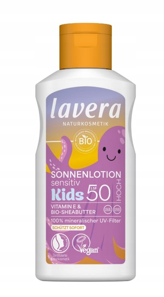 Lavera Sun Бальзам на сонце для дітей SPF 50 вітамін E і масло shea 100 мл