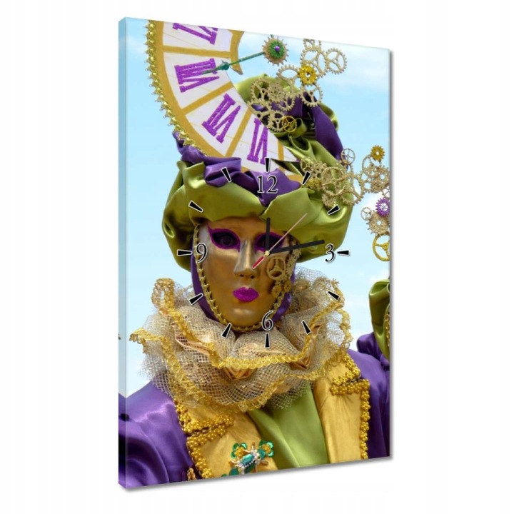 Hodiny 40x60 Masky na karneval