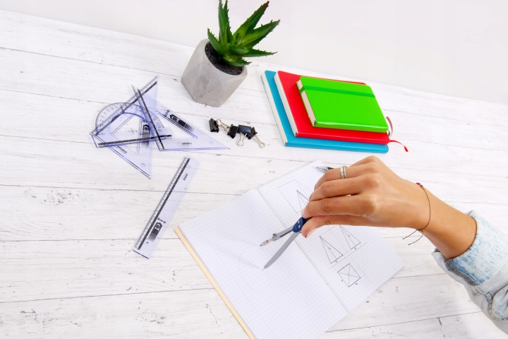 Циркуль шкільний металевий з лінійкою MemoBe міцний регульований для геометрії — фото 5