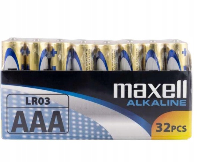 32 шт. Батарейки лужні Maxell AAA LR03 1,5 В | Ліхтарик 50% Дешевше — фото 12