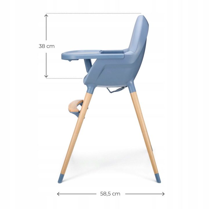 Kinderkraft Fini 2 - Стільчик Для Годування 2 в 1 Для Дитини | Nordic Breeze — фото 8