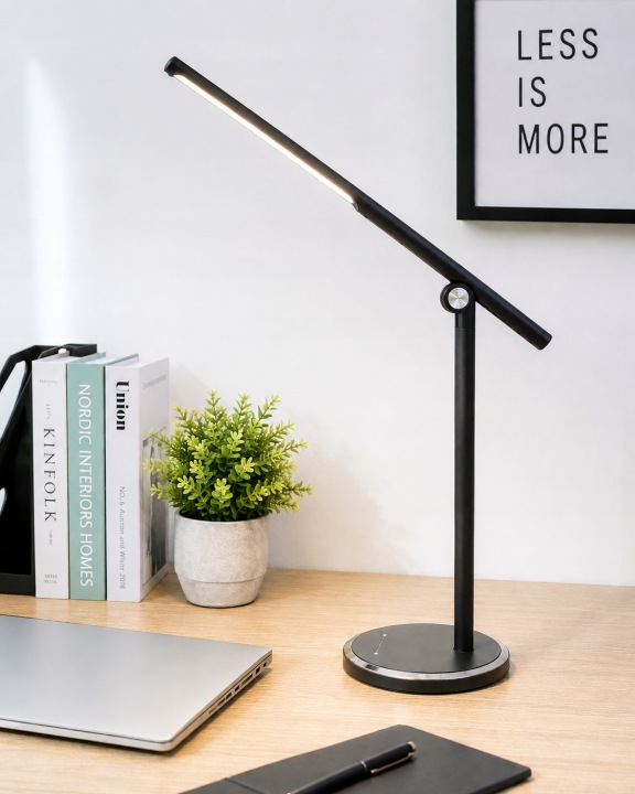 Led stolní lampa 10W 3 barvy světla Usb nabíječka kancelářská stojící