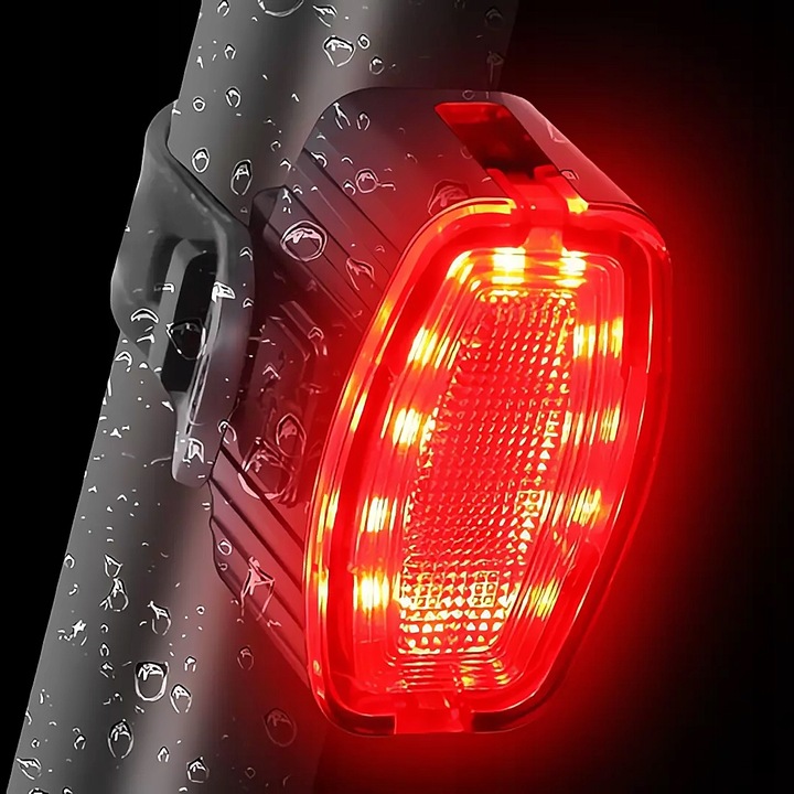 Ліхтар велосипедний передній задній LED на USB-C EB833 — фото 9