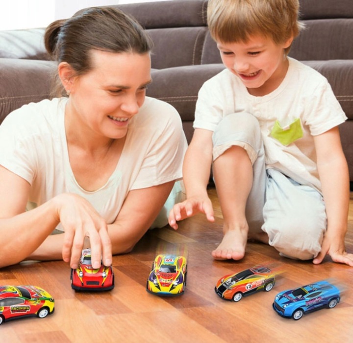 LARGE SET OF RACING CARS RESORAKI METAL CARS + CHEST MAP Packaging status original