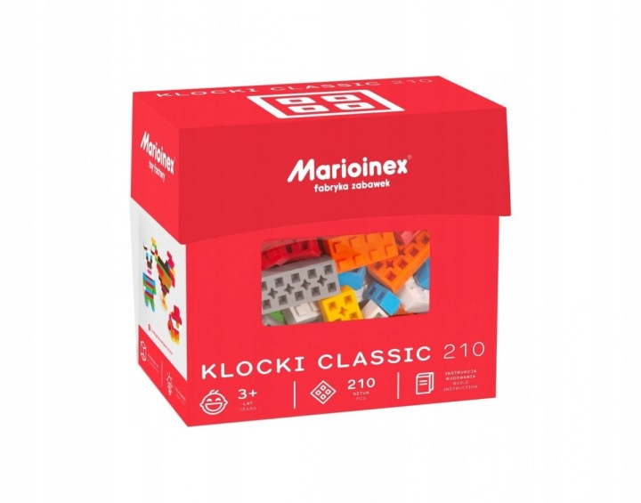 MARIOINEX конструктор м'який еластичний для дітей CLASSIC 210 ел.