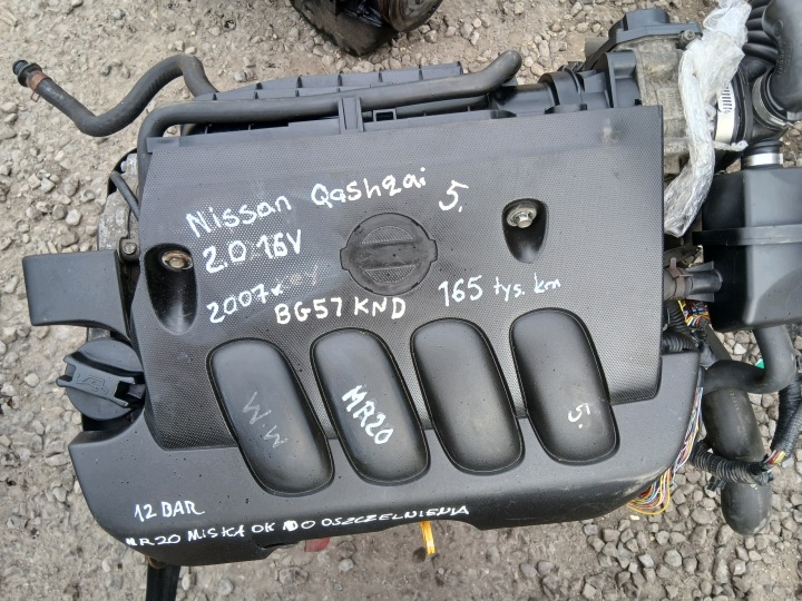 NISSAN QASHQAI J10 2.0 16V 2007 MR20DE Motor komplet KPL 165 TYS KM