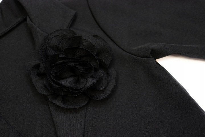 Elegancka Marynarka dla Dziewczynki OVERSIZE Чорна Троянда Школа р. 122 1819 — фото 2