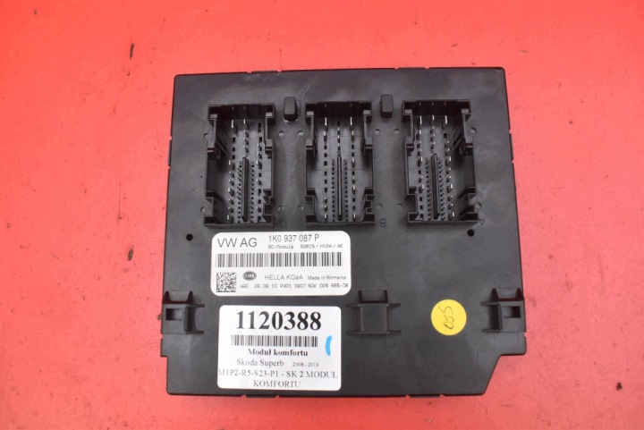 komfortsteuergerät 1K0937087P SKODA SUPERB 2 II 2.0 TDI 170 KM 08-13
