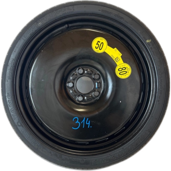 CUSCINETTO TENDICINGHIA ruota di scorta Volvo XC90 II XC60 II 5x108 125/60/R19 ET35
