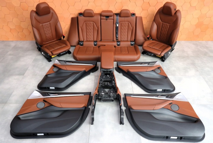 BMW X4 G02 LCI Interno sedili riscaldati PAMIEC MERINO TARTUFO INDIVIDUAL